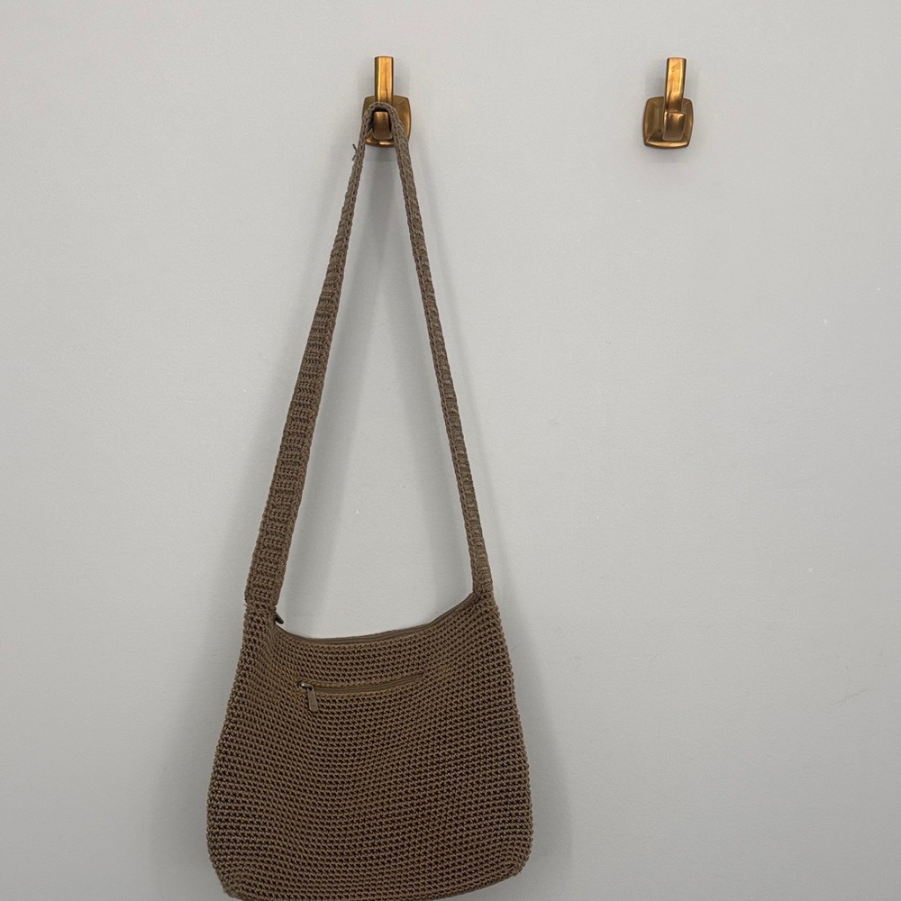 The Sak Tan Crochet Shoulder Bag
